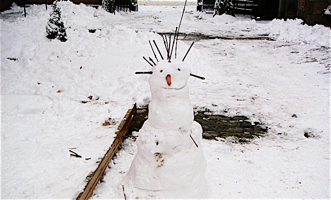 ストックホルムの雪だるま